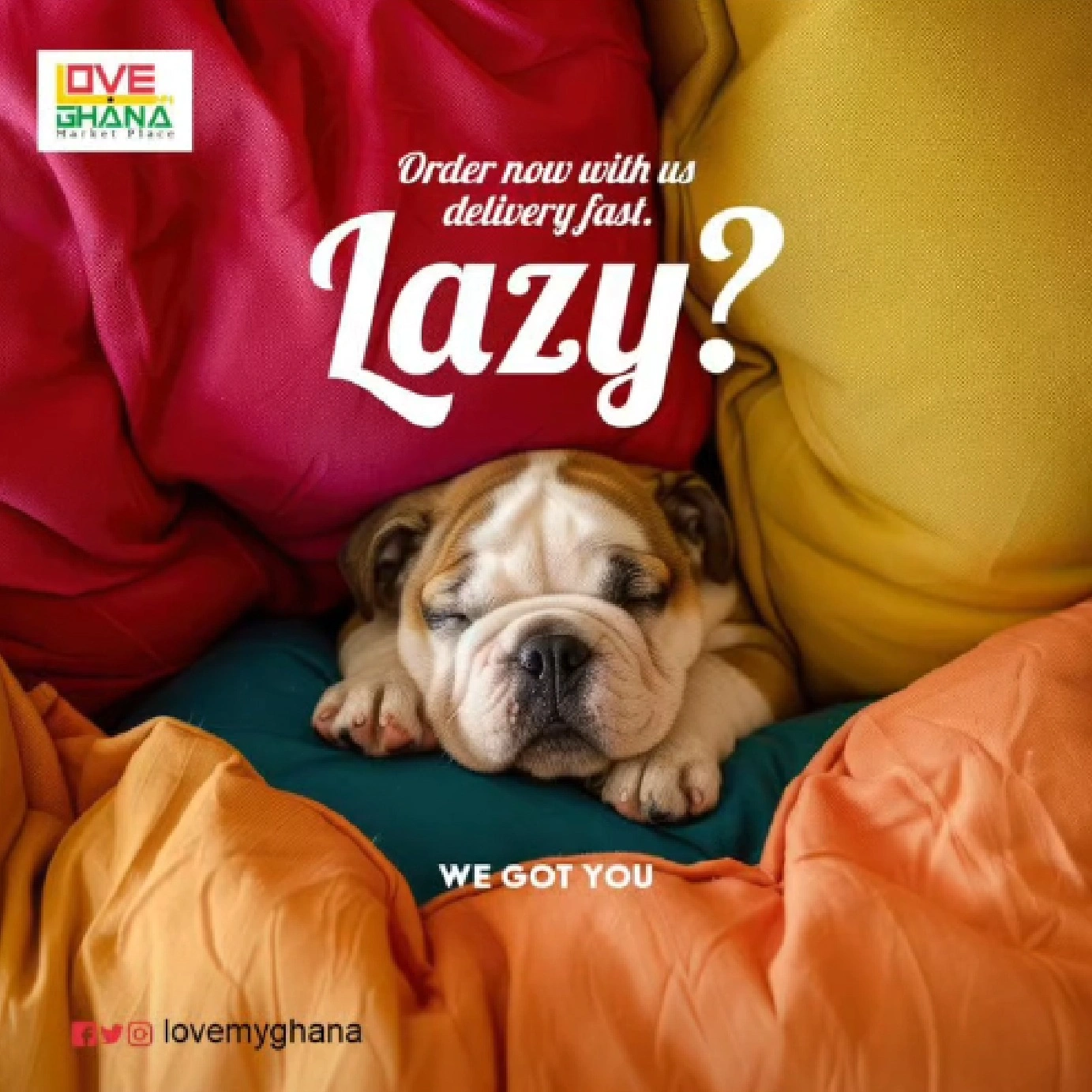Website design and branding project for Love My Ghana community platform