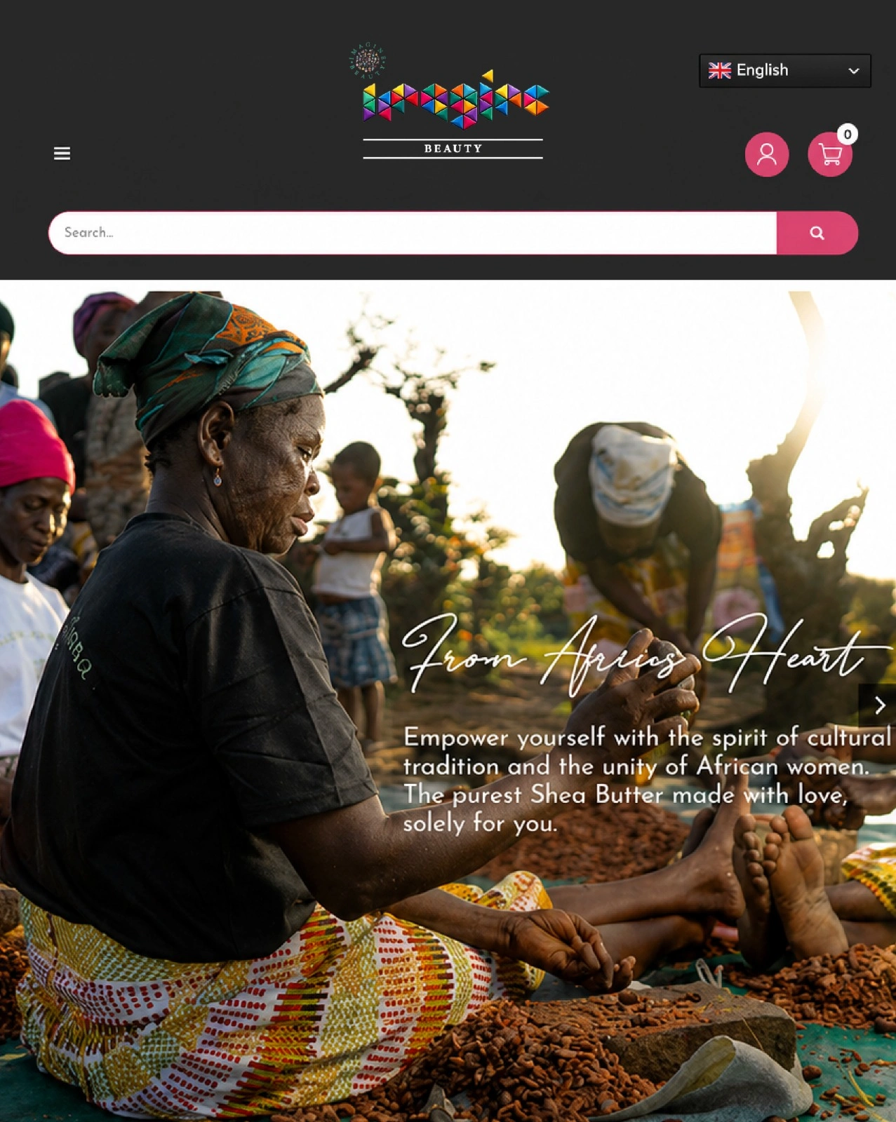 Brand identity, packaging and ecommerce website for Imagine Beauty skincare